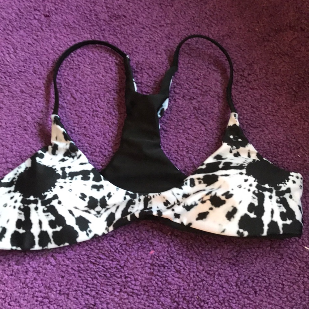 Racer back tie dye bikini top